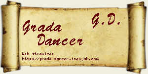 Grada Dancer vizit kartica